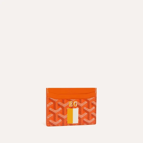 Saint-Sulpice card wallet Stripes and Initials
